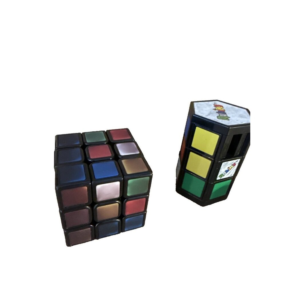 3 Lot Rubik's 3x3 Phantom Cube, Mini Cube, McDonald’s Rubix Pyramid - Picture 6 of 8